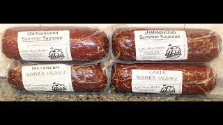 Held’s Meat Summer Sausage OldFashioned Jalapeno Habanero amp Garlic Review [upl. by Oyek185]