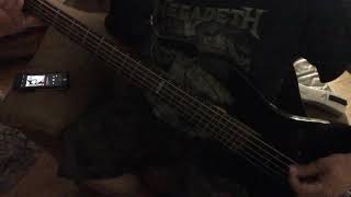 Long Hard Road out of Hell  Marilyn Manson bass cover [upl. by Adrahs720]