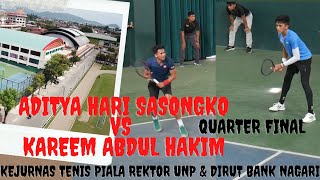 ADITYA HARI SASONGKO vs KAREEM ABDUL HAKIM 🎾 QF ‼️Kejurnas PIALA Rektor UNP amp Dirut Bank NAGARI [upl. by Ennoira]