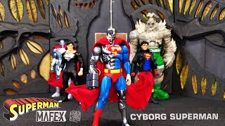 MAFEX Cyborg Superman Return of Superman 112 action figure unboxing amp REVIEW dc superman mafex [upl. by Azer]