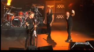 Metallica Lars and Kirk Switching Instrument live San Diego 2013 [upl. by Riegel]