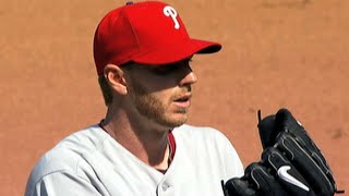 PHIWSH Roy Halladay fans nine in his 2010 Phillies debut [upl. by Adabel396]