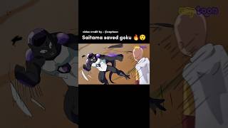 Saitama vs black frieza  saitama badass moments shorts anime badass saitama goku moments [upl. by Gothurd]