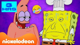 SpongeBob  3 JAM MomenMomen Terlucu SpongeBob 😂  Nickelodeon Bahasa [upl. by Attennaj]