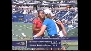 Paola SuĂĄrezRuanoPascual vs KuznetsovaNavratilova final US Open 2003 [upl. by Payne]