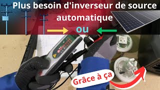 Pas besoin de commutateur électrique ou inverseur de source automatique [upl. by Ahcorb]