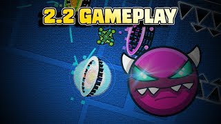 22 GAMEPLAY  ZOOM TESTS \ Medium Demon \  GD World [upl. by Sweatt]