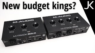 MAudio MTrack Solo and Duo USB Interface– REVIEW compared to Behringer [upl. by Emmey]