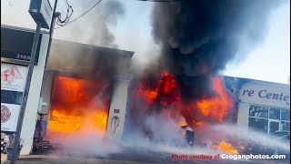 Lynbrook Fire Department Assists Rockville Centre at Working Fire [upl. by Davide]