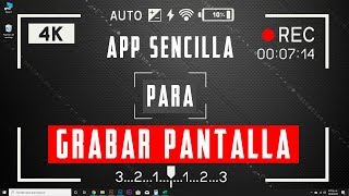 COMO GRABAR PANTALLA PC 2019  Programa facil de Usar [upl. by Atiuqat831]