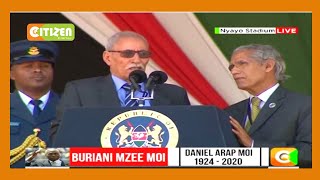 President of the Sahrawi Arab Democratic Republic gives his tribute to the late Mzee Moi [upl. by Hadleigh]