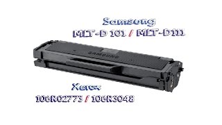 Toner refill Samsung MLTD101 MLTD111 Xerox 106R02773 106R3048 EASY WAY [upl. by Atinid]