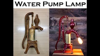 Building an Antique Water Pump Lamp [upl. by Button]