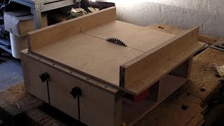 Homemade Table Saw  Part 2  DIY Sledge Runners amp Mitre Slots [upl. by Sheffy]