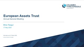 EUROPEAN ASSETS TRUST PLC  2024 AGM [upl. by Attesoj]