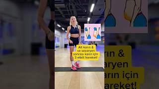 Sezaryen ve alt karın için bu egzersiz serisini kaçırma 🔥 açıklama lütfen oku viral gym fitness [upl. by Aivlis]