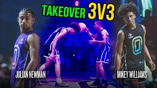 Julian Newman Throws Ball Off Mikey Williams Head Then Mikey GOES OFF Julian Challenges Kyree 😱 [upl. by Masterson]