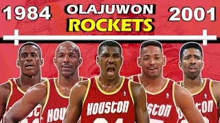 Timeline of OLAJUWON and HOUSTON ROCKETS CHAMPIONSHIPS  Rise and Fall [upl. by Leinadnhoj]