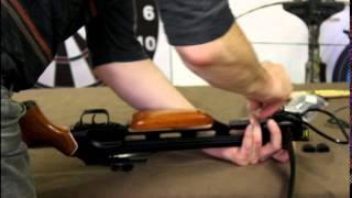 Tutorial How to Setup Recurve Crossbow String with A Crossbow Stringer [upl. by Mala]