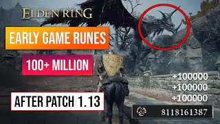 Elden Ring Rune Farm  New Rune Glitch After Patch 113 Get Level 500 In Minutes [upl. by Nottnerb]