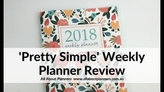 Pretty Simple Planners  Horizontal Weekly Planner Review [upl. by Eserehc]