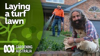 How to lay a new lawn from turf using these expert tips  DIY Garden Projects  Gardening Australia [upl. by Nelyak]