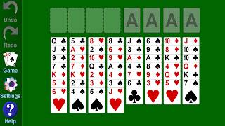 FreeCell Solitaire Classic Card Game  Gameplay PC  Steam [upl. by Namsu72]