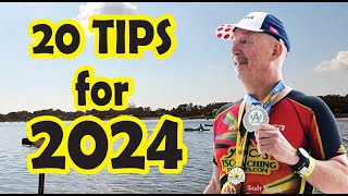 20 TRIATHLON SUCCESS TIPS in 6 minutes for Beginners in 2024 [upl. by Aicsile]