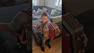 Steirische Harmonika Ennstaler Polka mit Sebastian 6 Jahre alt [upl. by Aurora]