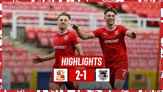 Dan Kemp and Jake Cain on target 🎯  Extended Highlights Swindon Town vs Grimsby Town [upl. by Onailil]