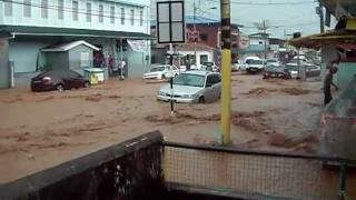 111119 St James Flood  Western Main Road  Part 1 [upl. by Ynavoeg]