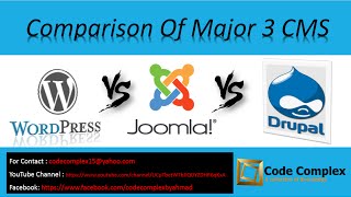 CMS Comparison  Wordpress vs Joomla vs Drupal Tutorial in UrduHindi Which CMS is best [upl. by Jovita]