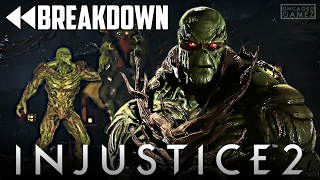 Injustice 2 Swamp Thing Gameplay Trailer Full Breakdown [upl. by Gennie]