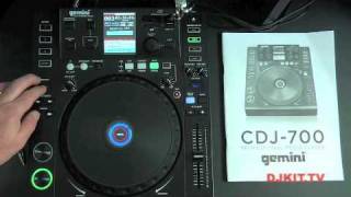 DJkittv get an exclusive peek at the Gemini CDJ700 [upl. by Aisanahta]