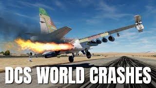 Airplane Crashes Emergency Landings amp Takedowns V48  DCS World Modern Flight Sim Crashes [upl. by Einnaj]