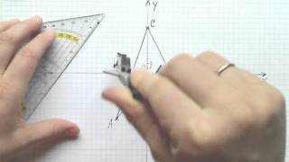 Umkreis des Dreiecks im Koordinatensystem mittels der Mittelsenkrechten zeichnen Aufgabe 1 [upl. by Isolt250]