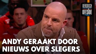 Andy geraakt door droevig nieuws over Thijs Slegers  VERONICA OFFSIDE [upl. by Drarig]