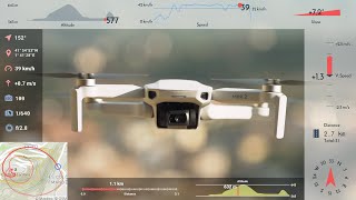 Telemetry Overlay for DJI Mavic Phantom Inspire With video subtitle data  Tutorial [upl. by Bushore]