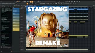 STARGAZING  Travis Scott  Remake On FL Studio 99 🔥 [upl. by Fabrin58]