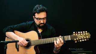 Tomaso Albinoni quotAdagioquot 12 Strings Guitar Solo  Takamine P3DC12 [upl. by Alicul]