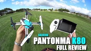 KAIDENG PANTONMA K80 Drone  Full Review  UnBoxing Inspection Setup Flight Test Pros amp Cons [upl. by Violante]