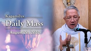 August 20 2022  Feast of St Bernard  Kapamilya Daily Mass [upl. by Harobed426]