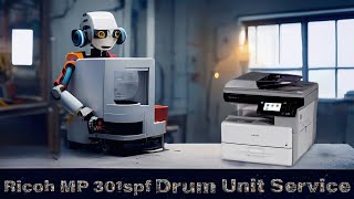 Ricoh MP 301spf Drum Unit Service Tutorial  CopierPk [upl. by Ytinav]