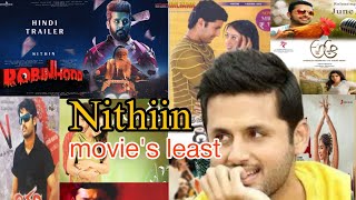 hero Nitin all movies list in Telugu  trending nitin viralvideo 2024 [upl. by Halimeda382]