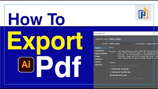 How to Export as PDF in illustrator 2024 [upl. by Lenhard]