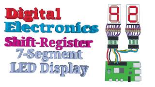 Raspberry Pi and Arduino 7segment LED display  Digital Electronics Shift Register [upl. by Alekehs]