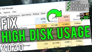 🔧How To Fix 100 Disk Usage On Windows 10 ✅  Fix High Disk Usage In 2020 Update [upl. by Herminia]