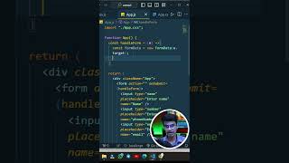 Form handling in REACT  Production approach programming coding react [upl. by Adkins]