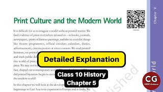 Print Culture and the Modern World Class 10 A Detailed Explanation [upl. by Negaem794]