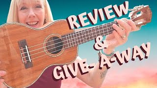 【Cr The Ukulele Fool】 Hricane Glossy Acacia Wood Concert Ukulele Review and GIVEAWAY [upl. by Ydok]